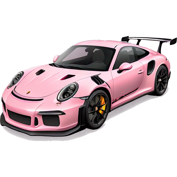 Pastel pink Porsche 911 GT3 rs