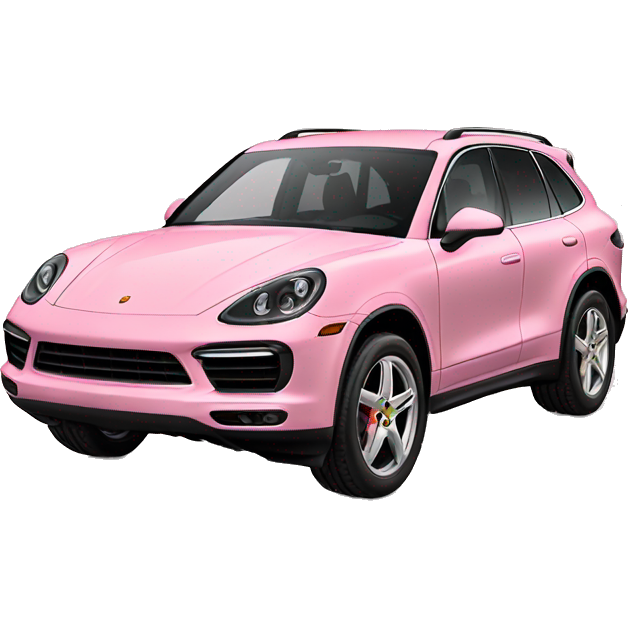 Pastel pink Porsche SUV