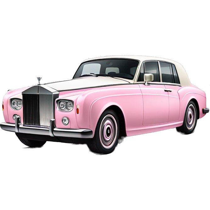 Pastel Pink Rolls Royce