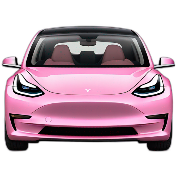 Pink Tesla model 3