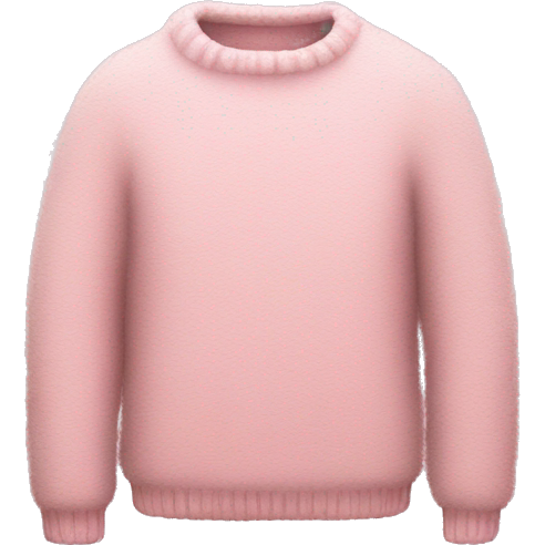 Fluffy pink sweater
