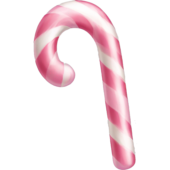 Pastel light pink candy cane