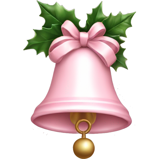 Christmas bell pale pink mood
