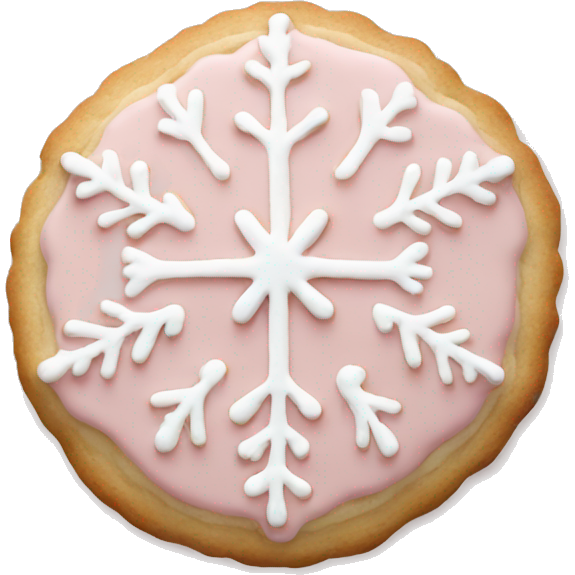 Elegant and classy pale blush pink christmas cookie