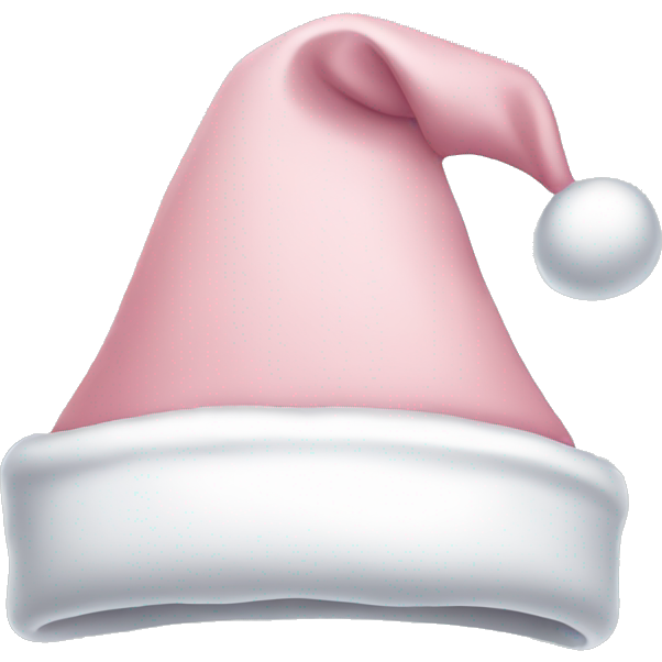 Empty pale pink Santa hat