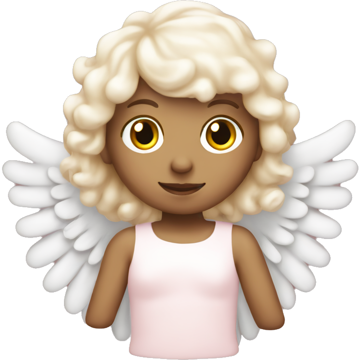 Pale pink christmas angel