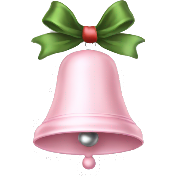 Pale pink christmas bell