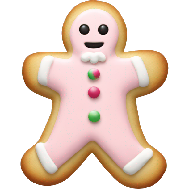 Pale pink christmas cookie