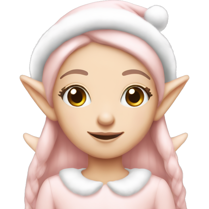 Pale pink christmas mood elf