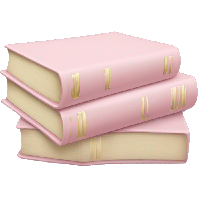 Pale pink classic book stack