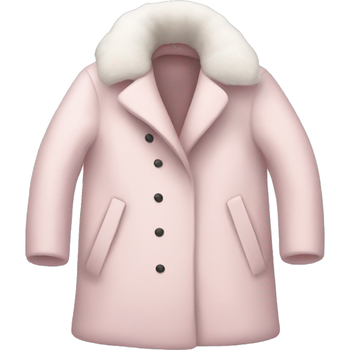 Pale pink winter coat