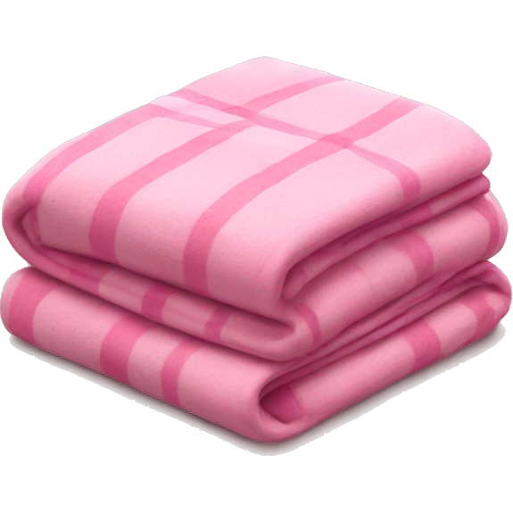 Pink folded blanket