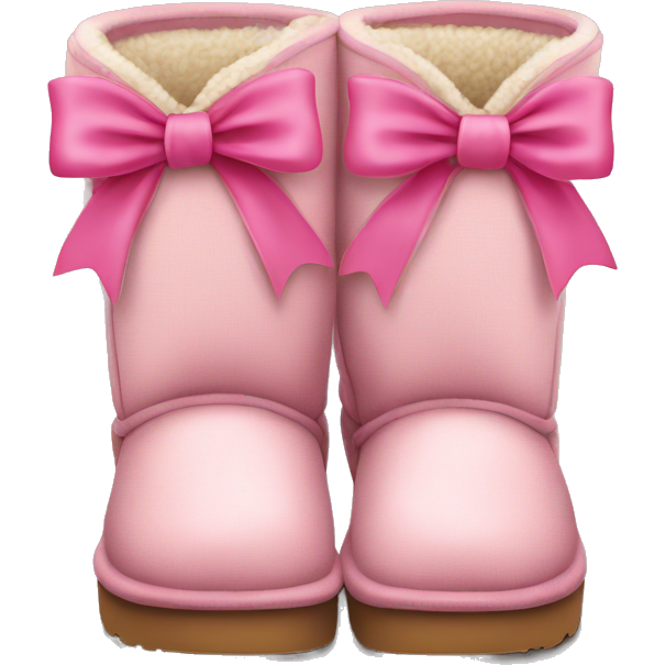 Uggs with pink bow on top