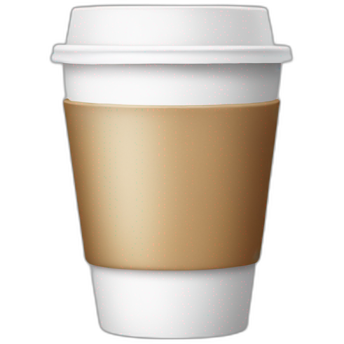 Coffee white cup take away