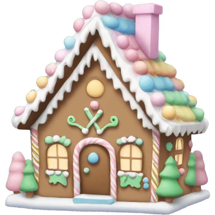 Pastel gingerbread house
