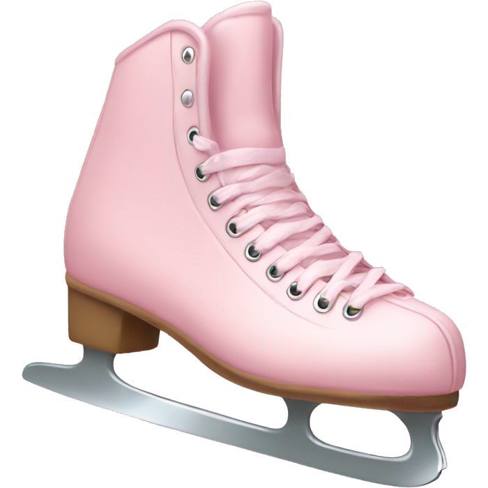 Pastel pink ice skates