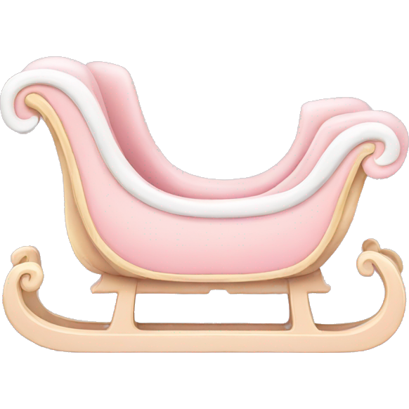 Pastel pink sleigh