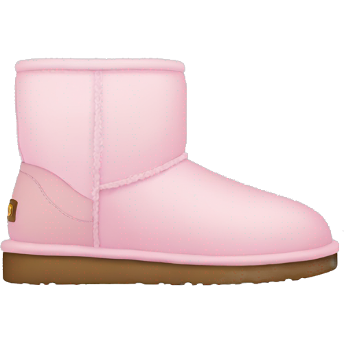 Botas uggs con rosa pastel