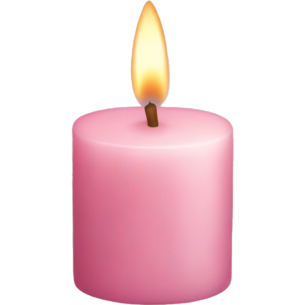 Light pink candle
