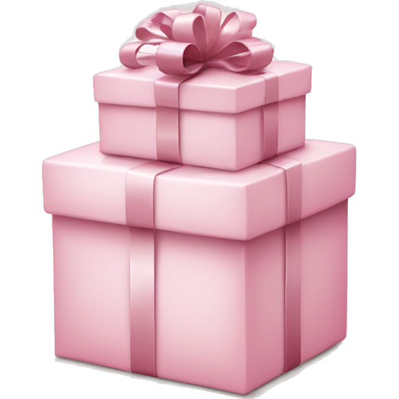 Light pink Christmas gifts under a white Christmas tree