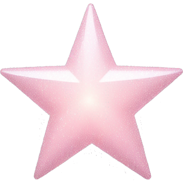 Pale pink star sparkle