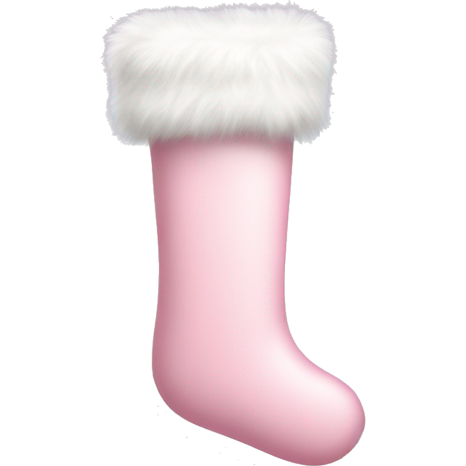 Light pink stocking with white fur
