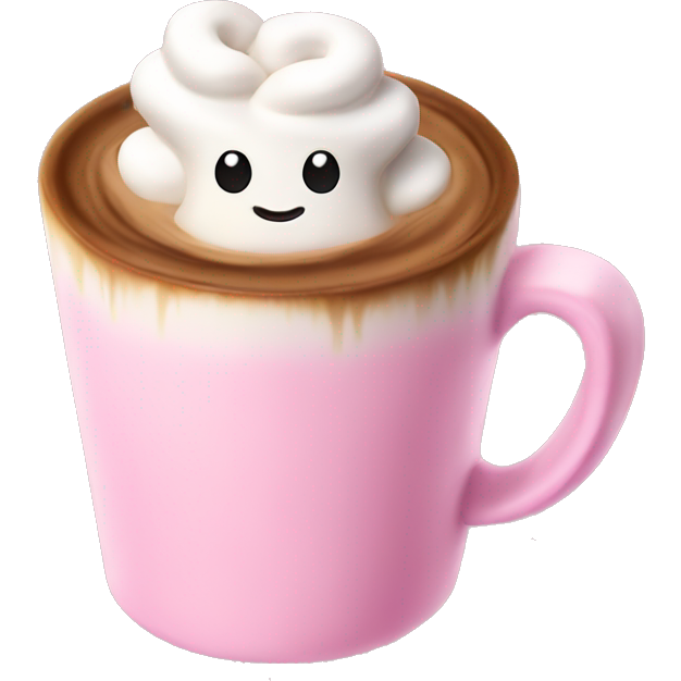Coffee marshmallow pink