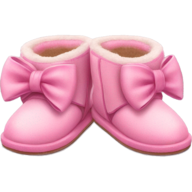 Pink Ugg slippers bows