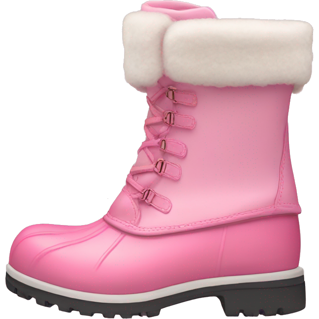 Preppy pink winter boots