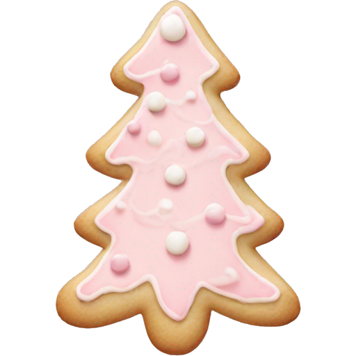 Christmas cookie pale pink