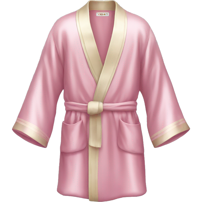 Light pink silk robe