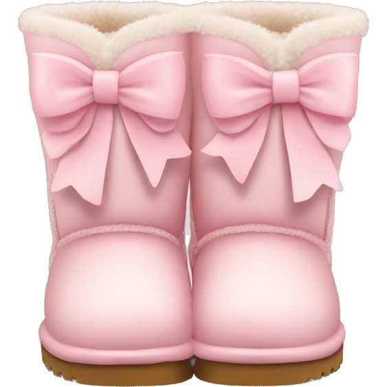 Mini light pink uggs with bow