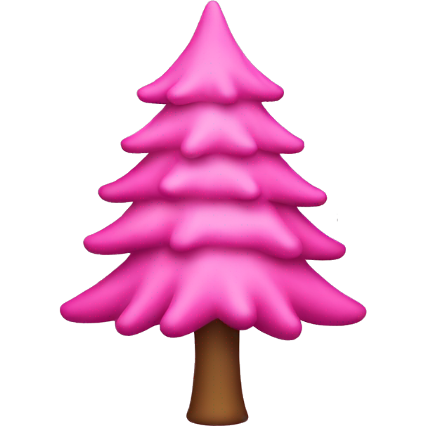 Pink christmas tree