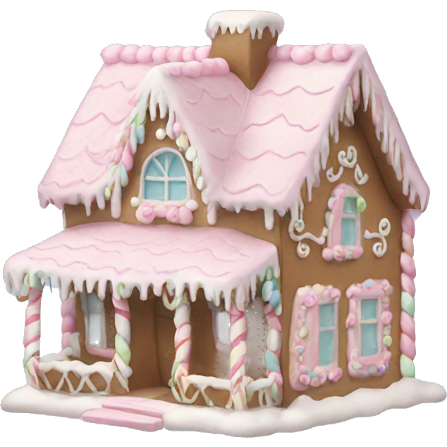 Pastel gingerbread house