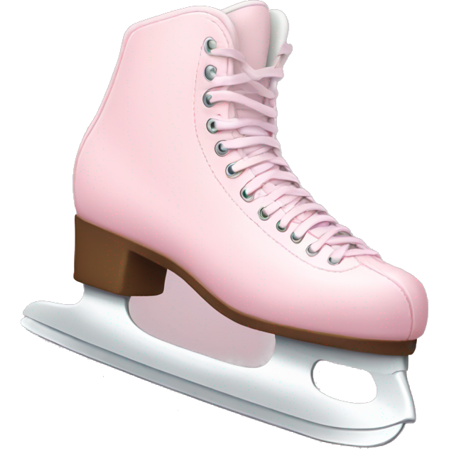 Pastel pink ice skates