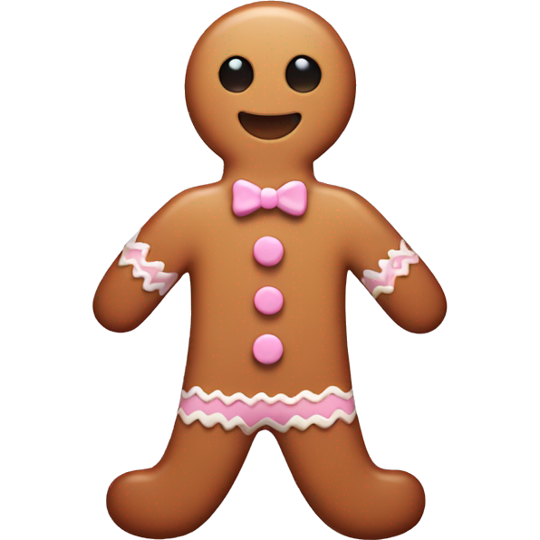 Light pink gingerbread man
