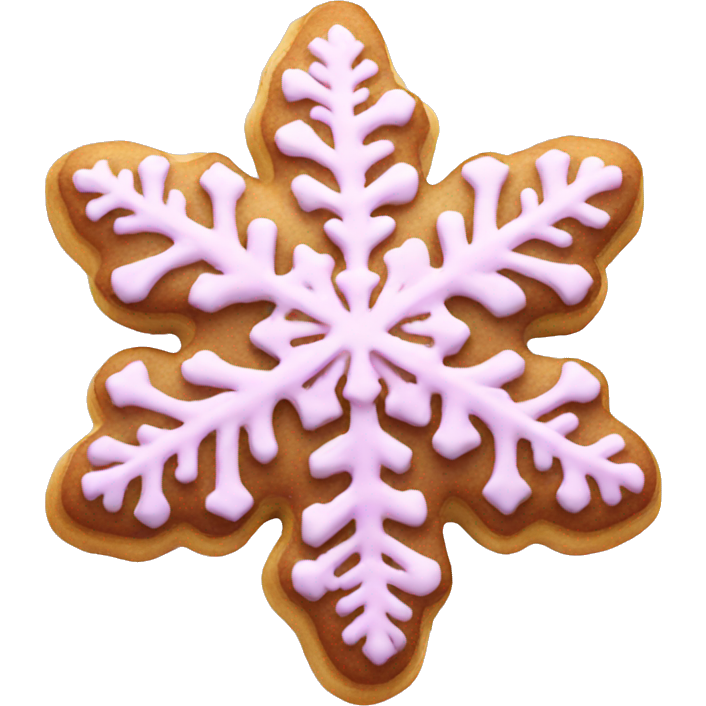 Pink snowflake cookie