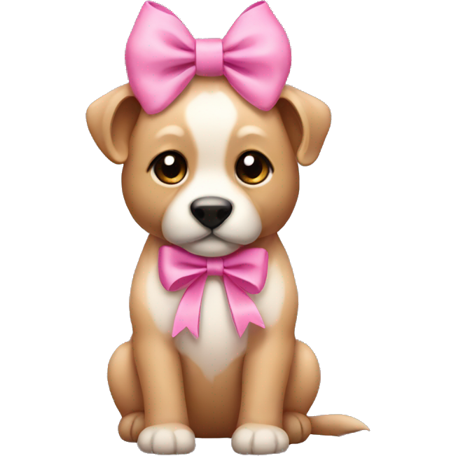 Animals pink bow
