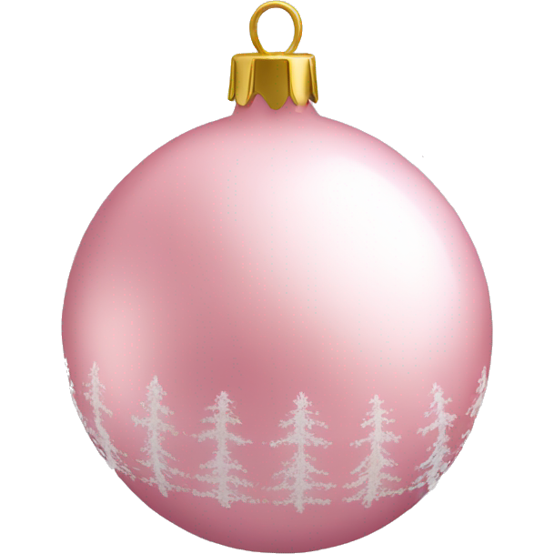 Light Pink Christmas bauble