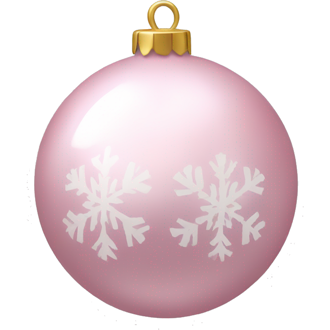 Light Pink Christmas bauble