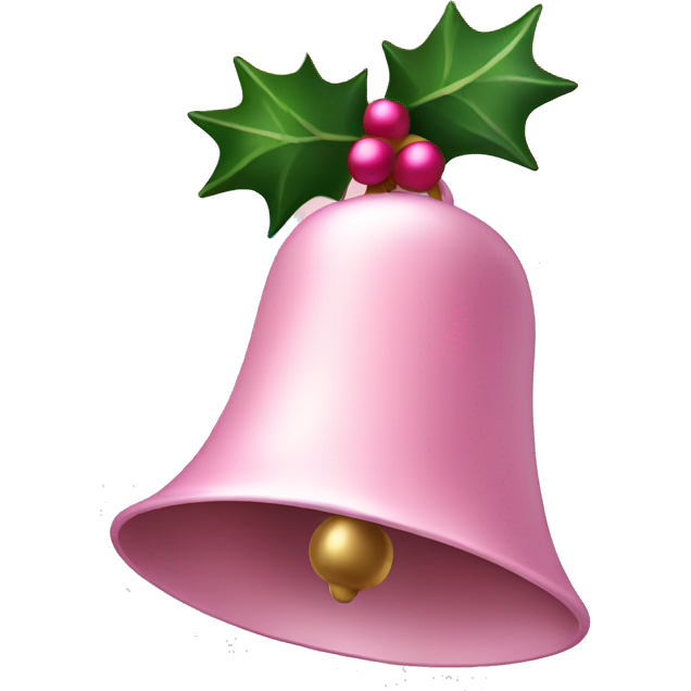 Light pink Christmas bells