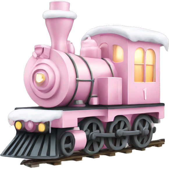 Light pink Christmas train