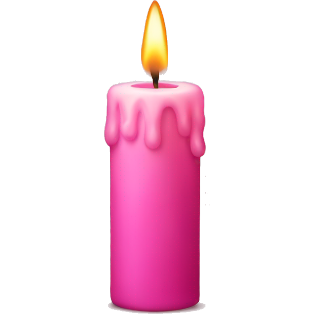 Pink candle