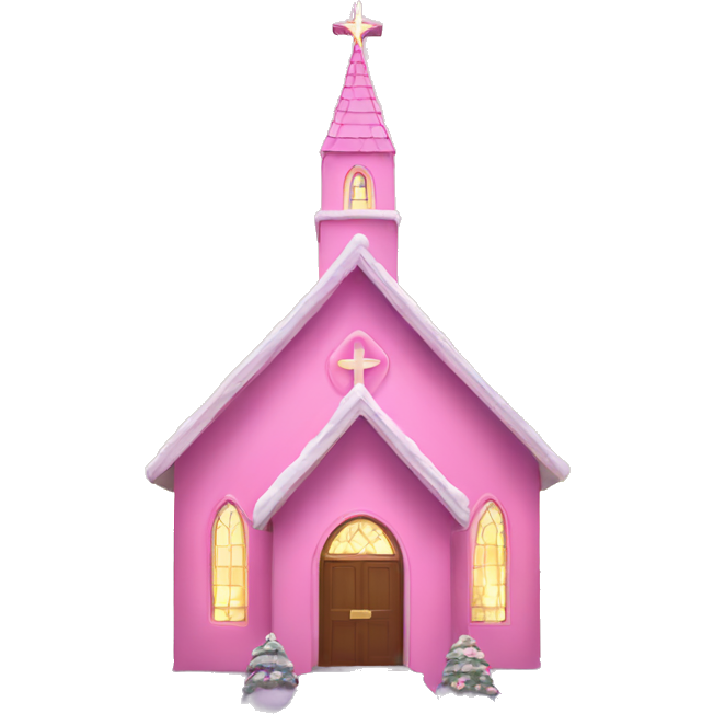 Pink christmas chapel