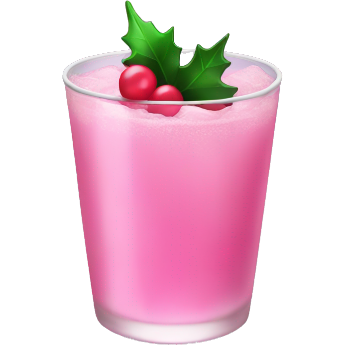 Pink christmas christmas drink
