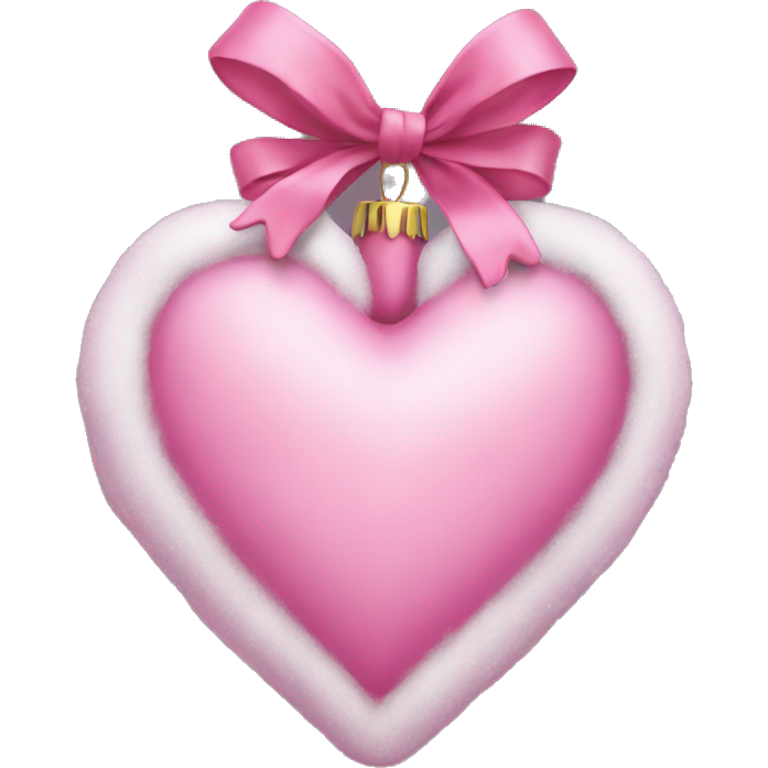 Pink christmas heart just one