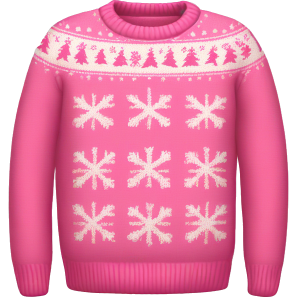 Pink Christmas sweater