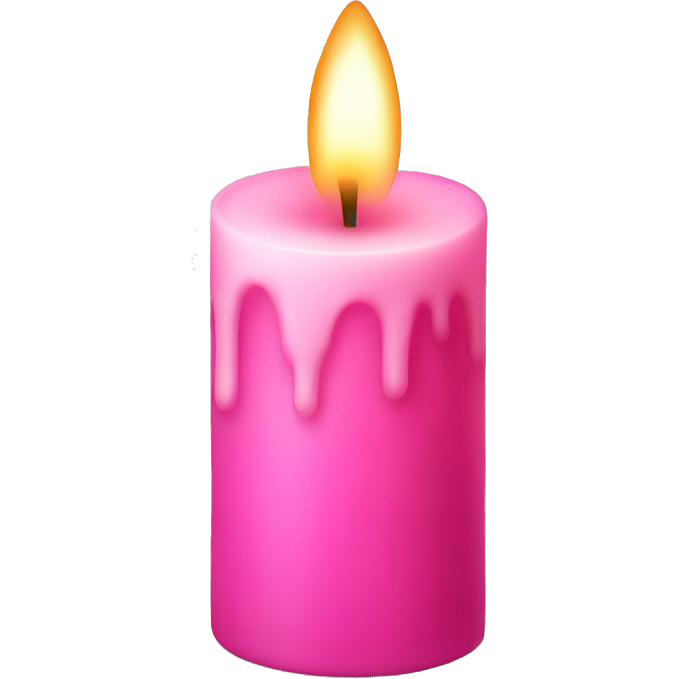 Pink candle