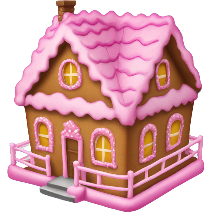 Pink gingerbread house