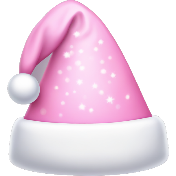 Light Pink Santa hat with sparkles
